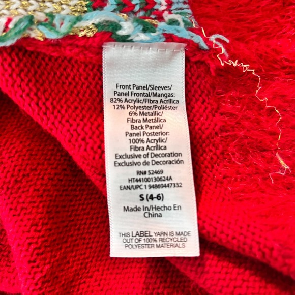 Holiday Time Women's Ugly Christmas Sweater Cardigan Gnome Reindeer Small - Picture 7 of 9